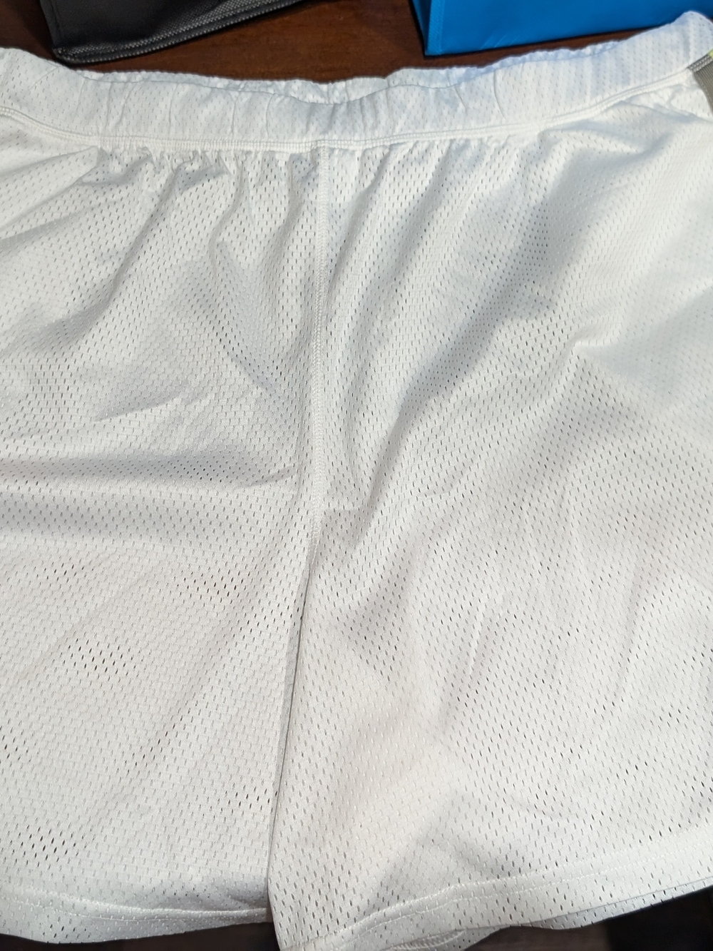 NWT Free Movement White Mesh Athletic Shorts Large Neon Stripe